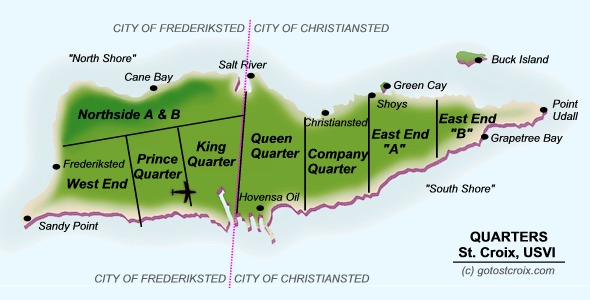 st croix usvi map