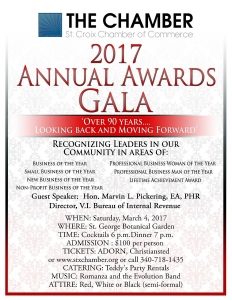 St. Croix Chamber of Commerce Awards Gala
